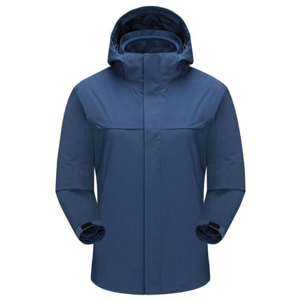 Men's Ski Jacket 3 in 1 Snow Winter Coats Waterproof Windproof Fleece Hooded Jackets