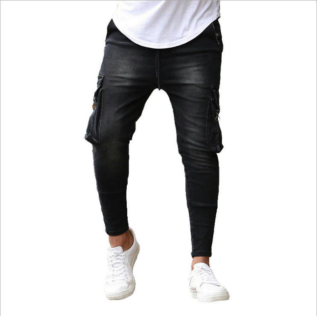 Men's Slim Fit Stretch Jeans Skinny Jeans for Men, Comfort Flex Waist Cargo Denim Pants