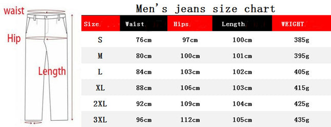 Men's Slim Fit Stretch Destroyed Ripped Skinny Denim Jeans