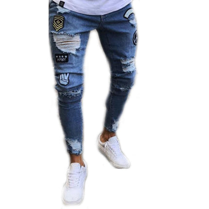 Men's Slim Fit Jeans Skinny Stretch Denim Pants for Men Tapered Leg