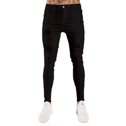 Men's Slim Fit Jeans Skinny Stretch Denim Pants for Men Tapered Leg 1
