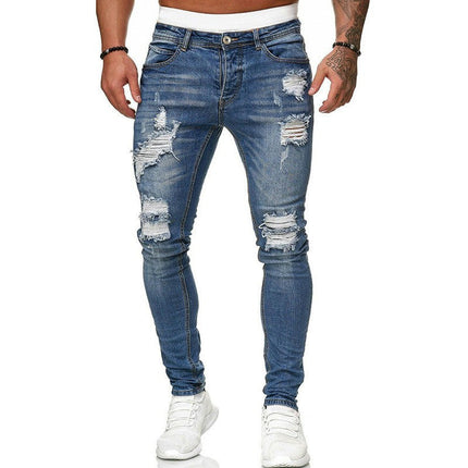 Men's Slim Fit Jeans Skinny Stretch Denim Pants for Men Tapered Leg