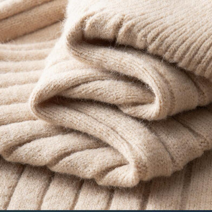 Men's Quarter Zip Up Sweaters Mock Neck Sweater Slim Fit Pullover Sweater