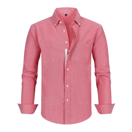 Men's Long Sleeve Button Down Shirt Casual Wrinkle Free Shirt
