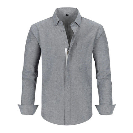 Men's Long Sleeve Button Down Shirt Casual Wrinkle Free Shirt