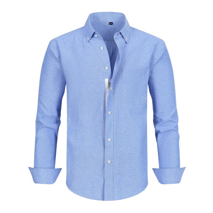 Men's Long Sleeve Button Down Shirt Casual Wrinkle Free Shirt