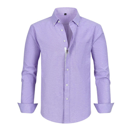 Men's Long Sleeve Button Down Shirt Casual Wrinkle Free Shirt