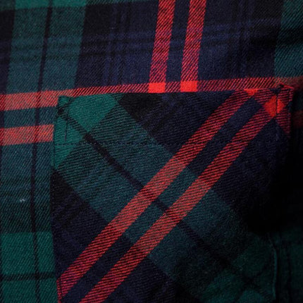 Men's Button Down Shirts Regular Fit Long Sleeve Casual Plaid Shirt 1