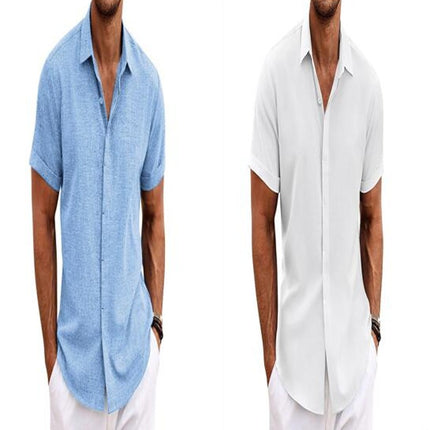 Men's Shirt Short Sleeve Casual Lightweight Button Down Shirts