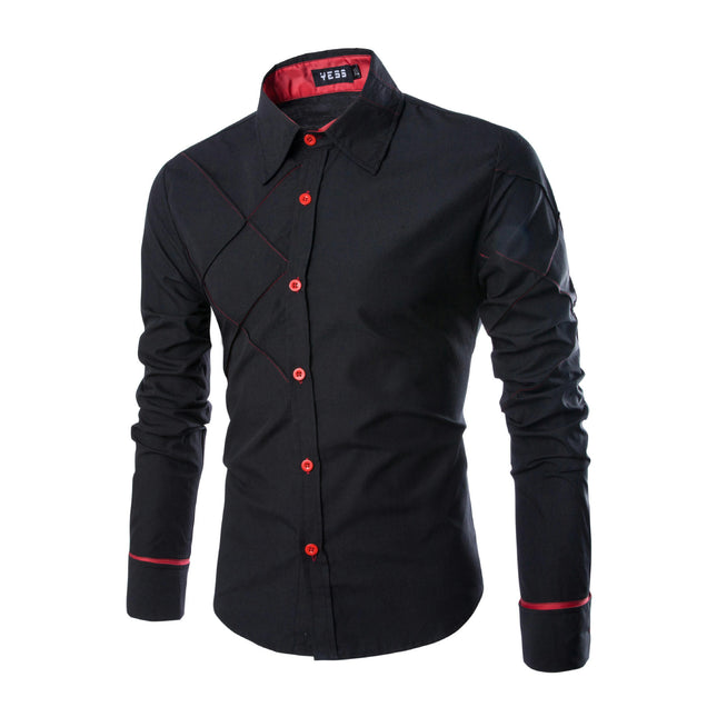 Men Shirt Casual Button Down Shirts Long Sleeve Shirts