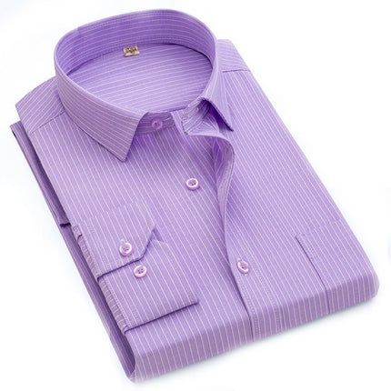 Men's Dress Shirts Long Sleeve Formal Shirt Business Button Down Shirts 1