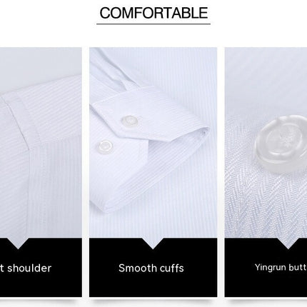 Men's Dress Shirts Long Sleeve Formal Shirt Business Button Down Shirts 1