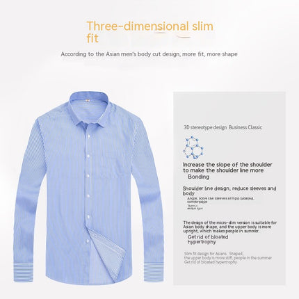 Men's Dress Shirts Long Sleeve Formal Shirt Business Button Down Shirts 1