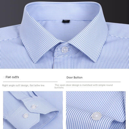 Men's Dress Shirts Long Sleeve Formal Shirt Business Button Down Shirts 1