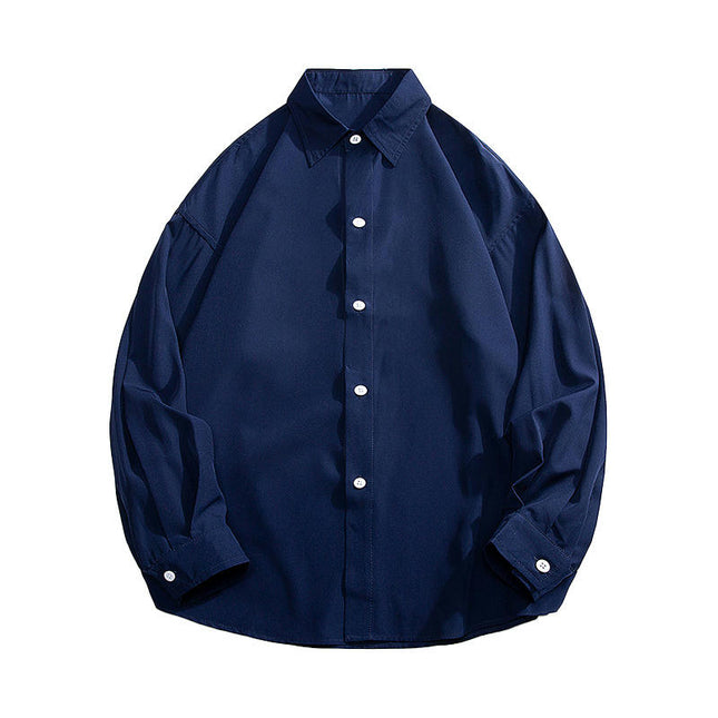 Men's Long Sleeve Shirt Loose Fit Lightweight Casual Button Down Shirt