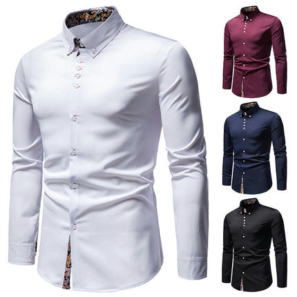Men's Dress Shirts Long Sleeve Business Casual Button Down Shirts