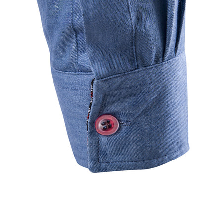 Men's Dress Shirts Long Sleeve Wrinkle-Resistant Casual Button Down Shirt