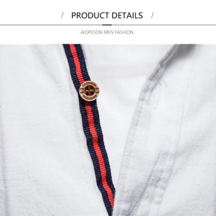 Men's Mandarin Collar Slim Fit Long Sleeve Casual Button Down Dress Shirt