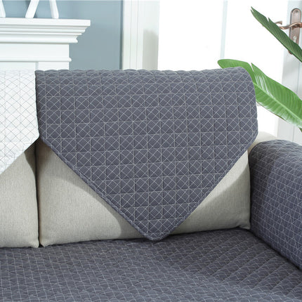 Sofa Slipcovers Quilted Plaid Sofa Seat Cover Non-Slip Washable Couch Cover for Dogs, Children and Pet Furniture Protector