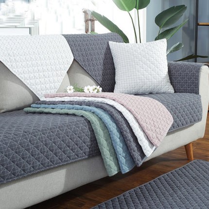 Sofa Slipcovers Quilted Plaid Sofa Seat Cover Non-Slip Washable Couch Cover for Dogs, Children and Pet Furniture Protector