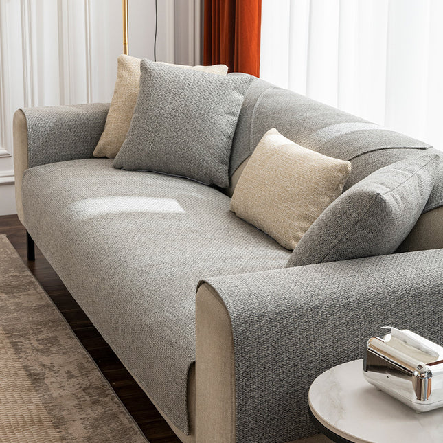 Linen sofa seat cover Non-slip durable sofa slipcovers washable couch covers Dustproof sofa protector