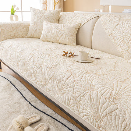 Geometric Embroidery Sofa Seat Cover Sofa Slipcovers Solid Color Couch Cover Sofa Protector for Winter