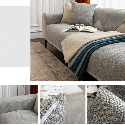 Sofa Seat Cover Linen Old Rough  Sofa Slipcovers Sofa Chair Cover for Living Room Furniture Sofa Couch Protector