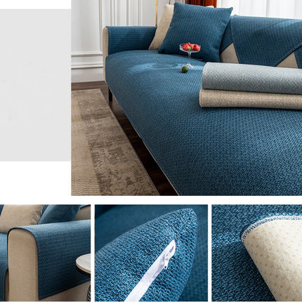 Sofa Seat Cover Linen Old Rough  Sofa Slipcovers Sofa Chair Cover for Living Room Furniture Sofa Couch Protector