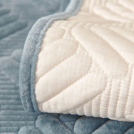 Crystal plush sofa seat cover, non-slip cozy sofa slipcovers couch for living room washable furniture sofa protector