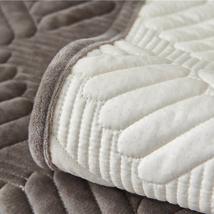 Crystal plush sofa seat cover, non-slip cozy sofa slipcovers couch covers for living room washable furniture sofa protector