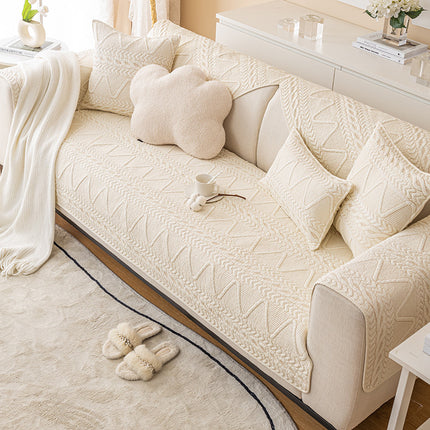 Cotton geometric quilted sofa slipcovers couch cover non-slip sofa seat cover for dog, armrest back sofa chair furniture protection cover
