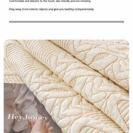 Cotton geometric quilted sofa slipcovers couch cover non-slip sofa seat cover for dog, armrest back sofa chair furniture protection cover