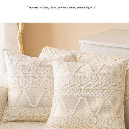 Cotton geometric quilted sofa slipcovers couch cover non-slip sofa seat cover for dog, armrest back sofa chair furniture protection cover