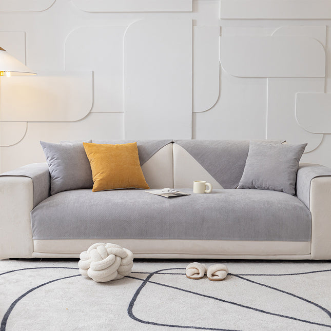 Solid Color Armless Sofa Covers Polyester Spandex Stretch Sofa Covers Sofa Seat Covers Furniture Protective Covers