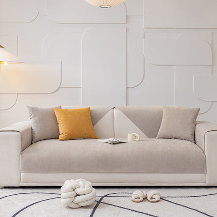 Solid Color Armless Sofa Covers Polyester Spandex Stretch Sofa Covers Sofa Seat Covers Furniture Protective Covers