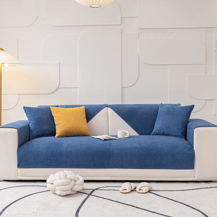 Solid Color Armless Sofa Slipcovers Polyester Spandex Stretch Couch Cover Sofa Seat Cover Stretch Sofa Protector