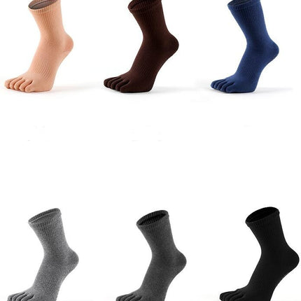 10 Pairs Yoga Socks Non Slip Skid Pilates Barre Grip Socks With Toes Cotton For Women Men