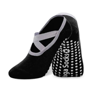 Women's Padded Cushioned Non-Slip Anti-Slip Grips Yoga Pilates Ballet Barre Socks