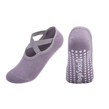 Women's Padded Cushioned Non-Slip Anti-Slip Grips Yoga Pilates Ballet Barre Socks
