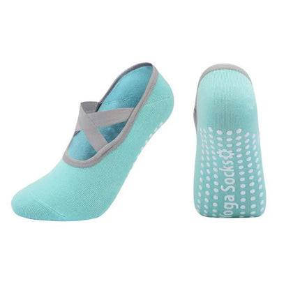 Women's Padded Cushioned Non-Slip Anti-Slip Grips Yoga Pilates Ballet Barre Socks