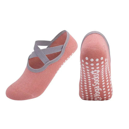 Women's Padded Cushioned Non-Slip Anti-Slip Grips Yoga Pilates Ballet Barre Socks