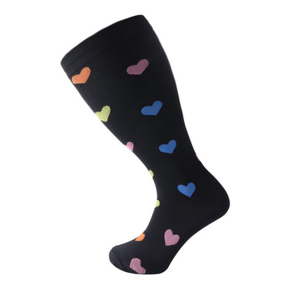 Men's and Women's Wide Calf Plus Size Compression Socks--Extra Wide Calf Knee Support Socks