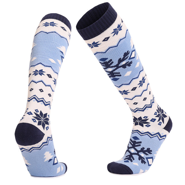 Adult Long Christmas Compression Socks Thickened Comfortable Soft Winter Terry Socks