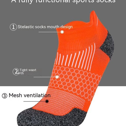 Casual Ankle Socks Men's and Women's Thin Sports Running Low Heel No Show Socks