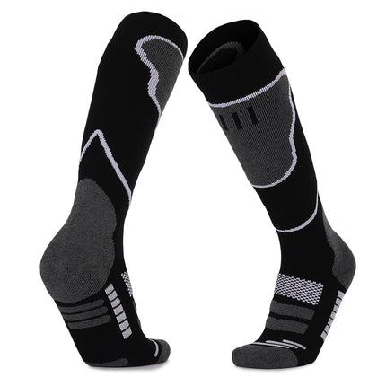 Women's Ski Socks Men's Compression Tall Ski Socks Winter Outdoor Sports Warm Socks
