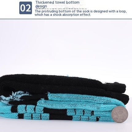 Women's Ski Socks Men's Compression Tall Ski Socks Winter Outdoor Sports Warm Socks