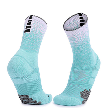 Sports Mid Calf Socks Thickened Protection Sports Cushioning Basketball Soccer Compression Socks