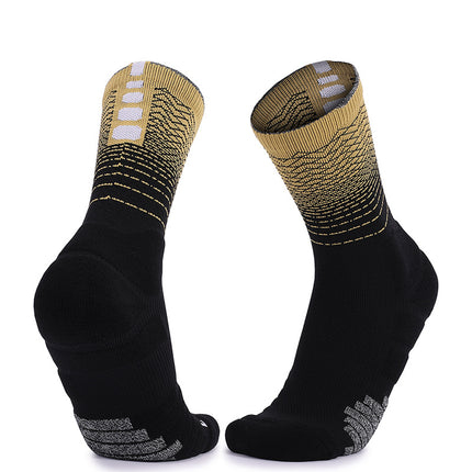 Sports Mid Calf Socks Thickened Protection Sports Cushioning Basketball Soccer Compression Socks