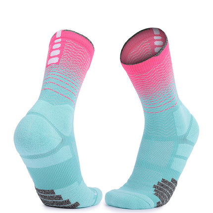 Sports Mid Calf Socks Thickened Protection Sports Cushioning Basketball Soccer Compression Socks