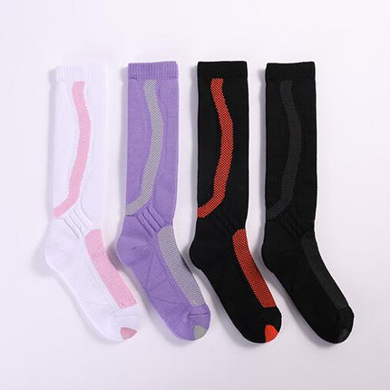 Sports Tall Compression Socks Thickened Terry Ski Sports Cushioning Compression Socks